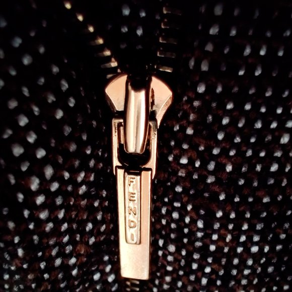 NWOT FENDI Wool Slim Trousers in Brown & White Tweed Small Pants Pantalon Petit - Picture 2 of 15